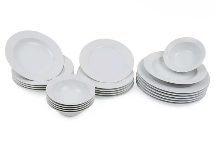 Hermia ZUM24Y200 Vajilla de 24 Piezas en Porcelana Blanca Hermia ZUM24Y200 Vajilla de 24 Piezas en Porcelana Blanca